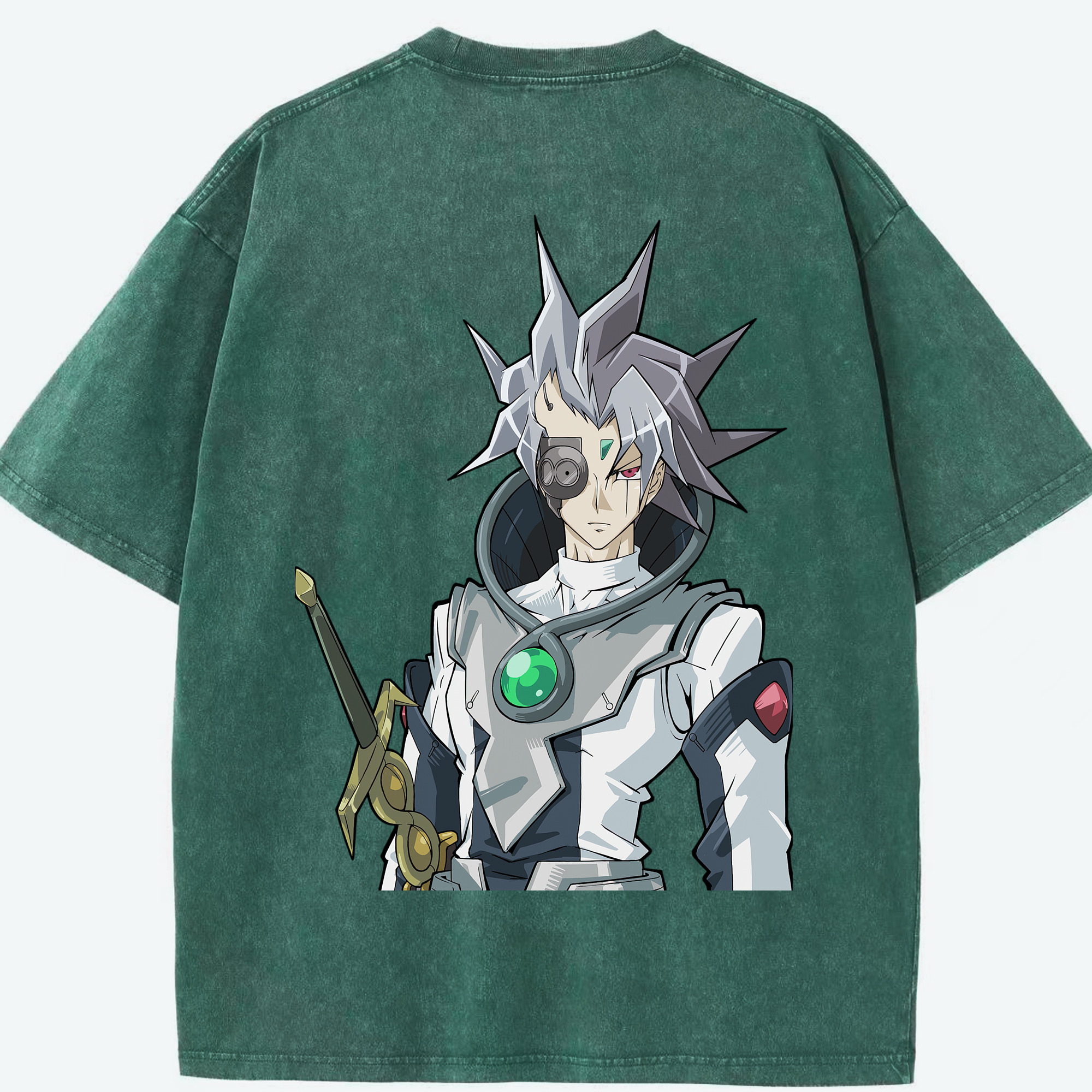 （画像用） 遊☆戯☆王 Yu-Gi-Oh! 綿100% ヴィンテージ風 半袖Tシャツ（背面プリント）